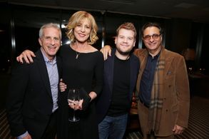 Andy Garcia, James Corden, and Marc Platt at an event for Into the Woods (2014)