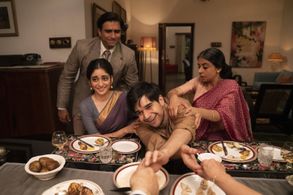 Mahira Kakkar, Vivaan Shah, and Tanya Maniktala in A Suitable Boy (2020)