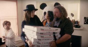 Mark Boone Junior, Peter Dinklage, and Theresa Wayman in Pete Smalls Is Dead (2010)