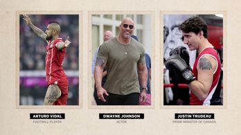 Dwayne Johnson, Justin Trudeau, and Arturo Vidal in Explained (2018)