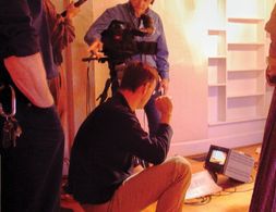 Robert Child, on the set of Lincoln and Lee at Antietam