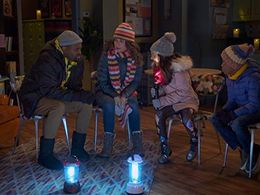 Ramon Reed, Suzi Barrett, Tobie Windham, and Kaylin Hayman in Just Roll with It: Snow Way Out (2019)