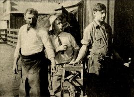Gilbert M. 'Broncho Billy' Anderson, Augustus Carney, and Harry Todd in The Bandit's Child (1912)