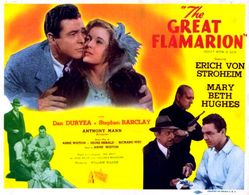 Dan Duryea, Erich von Stroheim, Steve Barclay, and Mary Beth Hughes in The Great Flamarion (1945)