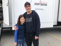 Ryan Hill and Joaquin Phoenix on set (Beau is Afraid)