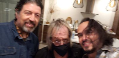 Lois Arcellla, Brian Crow with Sidow Sobrino filming Surviving the Cartel