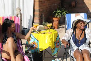 Still Image Nadine Jackson and Jessica Martin on the set of 