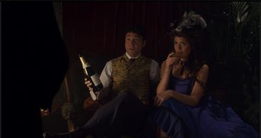 Michael Weston and Natasha Jean Sparkes in Houdini and Doyle (2016)