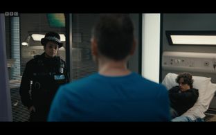 Indigo Griffiths and Harry Collett in Casualty (2022)