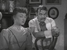 Åke Grönberg and Annika Tretow in Sawdust and Tinsel (1953)