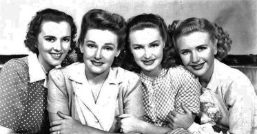 Lola Lane, Priscilla Lane, Rosemary Lane, and Gale Page in Four Mothers (1941)