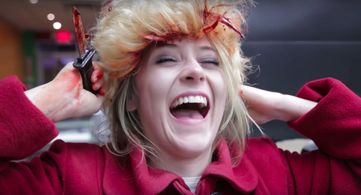 Still frame from Hillary Clinton vs Donald Trump (Naser Kazmi)