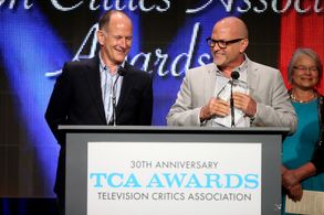 Randy Barbato and Tom Campbell at an event for RuPaul's Drag Race (2009)