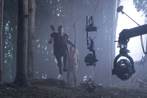 Tyroe Muhafidin and Ismael Cruz Cordova in The Lord of the Rings: The Rings of Power: The Great Wave (2022)