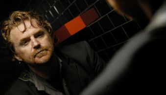 Greg Kennedy as Gabriel in GABRIEL, with Director Amos James