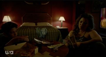 Justina Machado and Adolfo Alvarez in Queen of the South (2016)