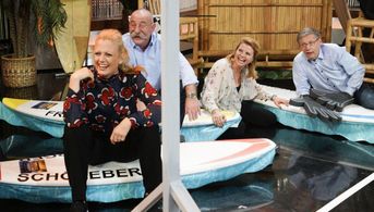 Annette Frier, Günther Jauch, Barbara Schöneberger, and Horst Lichter in 2015 - Das Quiz (2015)