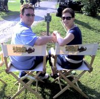 Waiting to go on set of Good Old Fashioned Orgy.