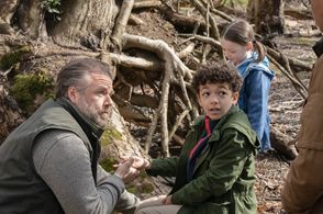 Tyler Labine, Delaney Quinn, and Colton Osorio