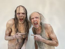 Richard Brake and Matthew Patrick Davis in Barbarian (2022)