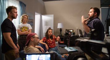 On set for Smosh's Every Blank Ever