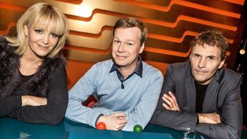 Kattis Ahlström, Johan Glans, and Micke Leijnegard in Tror du jag ljuger? (2016)