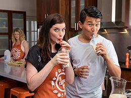 Kate McCartney, Kate McLennan, and Ronny Chieng in The Katering Show (2015)