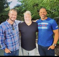 Jerry Shandy, Warren Hannah, and Carl Seaton on Batwoman set.