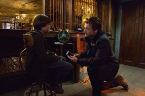 Corey Stoll and Ben Hyland in The Strain (2014)