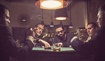 Karim Abdel Aziz and Mohamed Shahin in The Blue Elephant (2014)