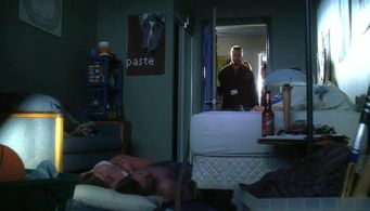 William Petersen, Ross Thomas, and Lindsay Dennis in CSI: Crime Scene Investigation (2000)