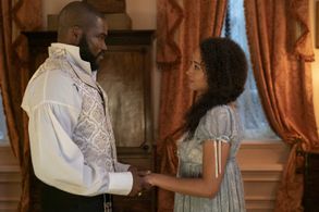 Martins Imhangbe and Emma Naomi in Bridgerton: How Bright the Moon (2024)