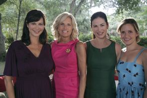 Kim Delaney, Catherine Bell, Sally Pressman, and Jill Biden in Army Wives (2007)