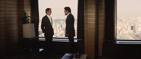 Tôru Ibuki and Gorô Mutsumi in Terror of Mechagodzilla (1975)