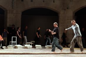 Jos Houben and Marcello Magni in Peter Brook: The Tightrope (2012)