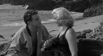 Richard Crenna and Cleo Moore in Over-Exposed (1956)