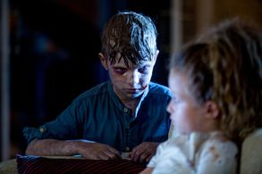 Sofia Rosinsky and Logan Creran in The Other Side of the Door (2016)