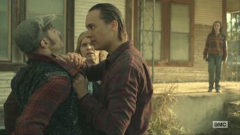 From Fear the Walking Dead Episode 403. With Kim Dickens, Frank Dillane, and Alexa Nisenson.