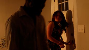 Tez Dixon and Lianna Perry Fountain in I've Been Ghosted (2022)