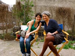 Zamia Fandiño and Janis Dardaris in When we get Roger in Philadelphia