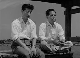 Ryô Ikebe and Chishû Ryû in Early Spring (1956)