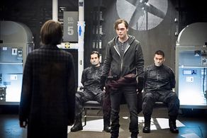 Chris Ang, Willa Holland, and Alexander Calvert in Arrow (2012)