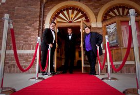 Will Phillips, Brendan Rogers and John Mondelli at the premiere of Flashback (2011.)