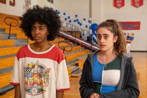 Rachel Sennott and Ayo Edebiri in Bottoms (2023)