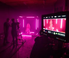 Anthony Littlechild on set with Julian Terblanche