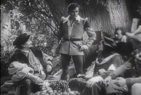 Laurence Olivier, Henry Ainley, and Leon Quartermaine in As You Like It (1936)
