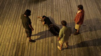 Owen Hornstein, Stanley Wong, Tyler Russell, and Joe Sökmen in Steve Chong Finds Out That Suicide Is a Bad Idea (2013)