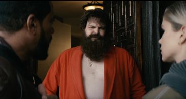 Laz Alonso, Erin Moriarty, and Derek Johns in The Boys (2019)