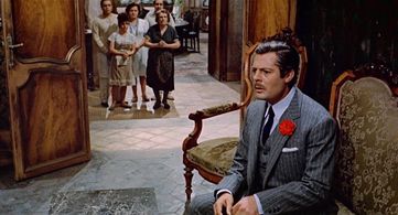 Marcello Mastroianni, Tecla Scarano, and Alfio Vita in Marriage Italian Style (1964)