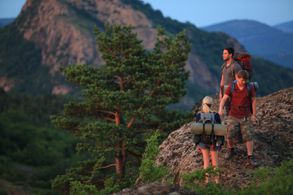 Spencer Locke, Sterling Knight, and Dean Geyer in Landmine Goes Click (2015)